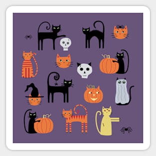 Halloween Cats Sticker